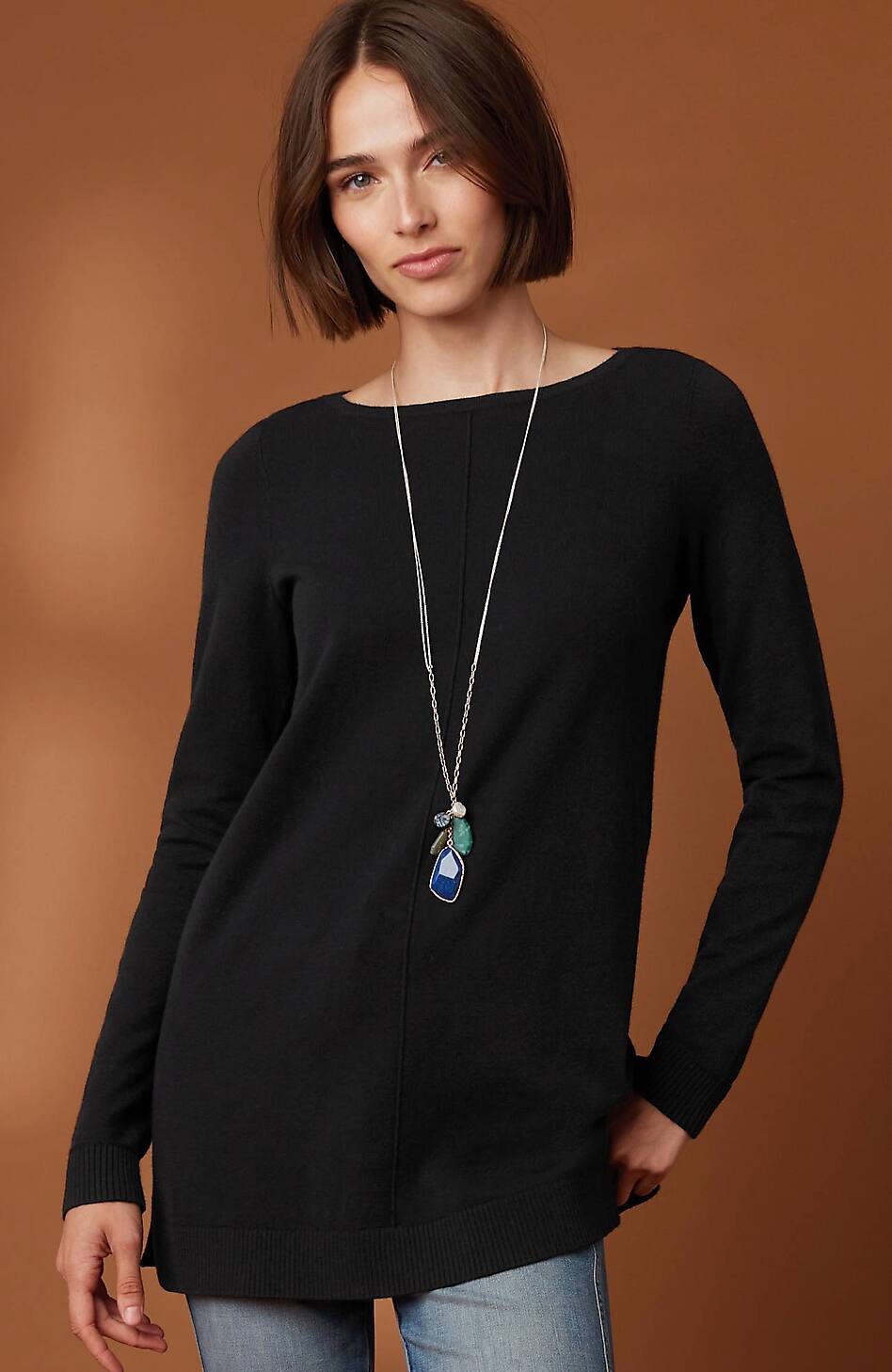 Pintucked Sweater-Tunic