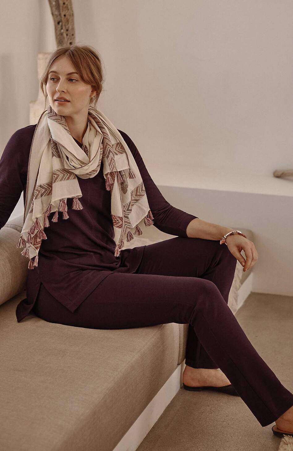 Pure Jill Affinity Slim-Leg Pants