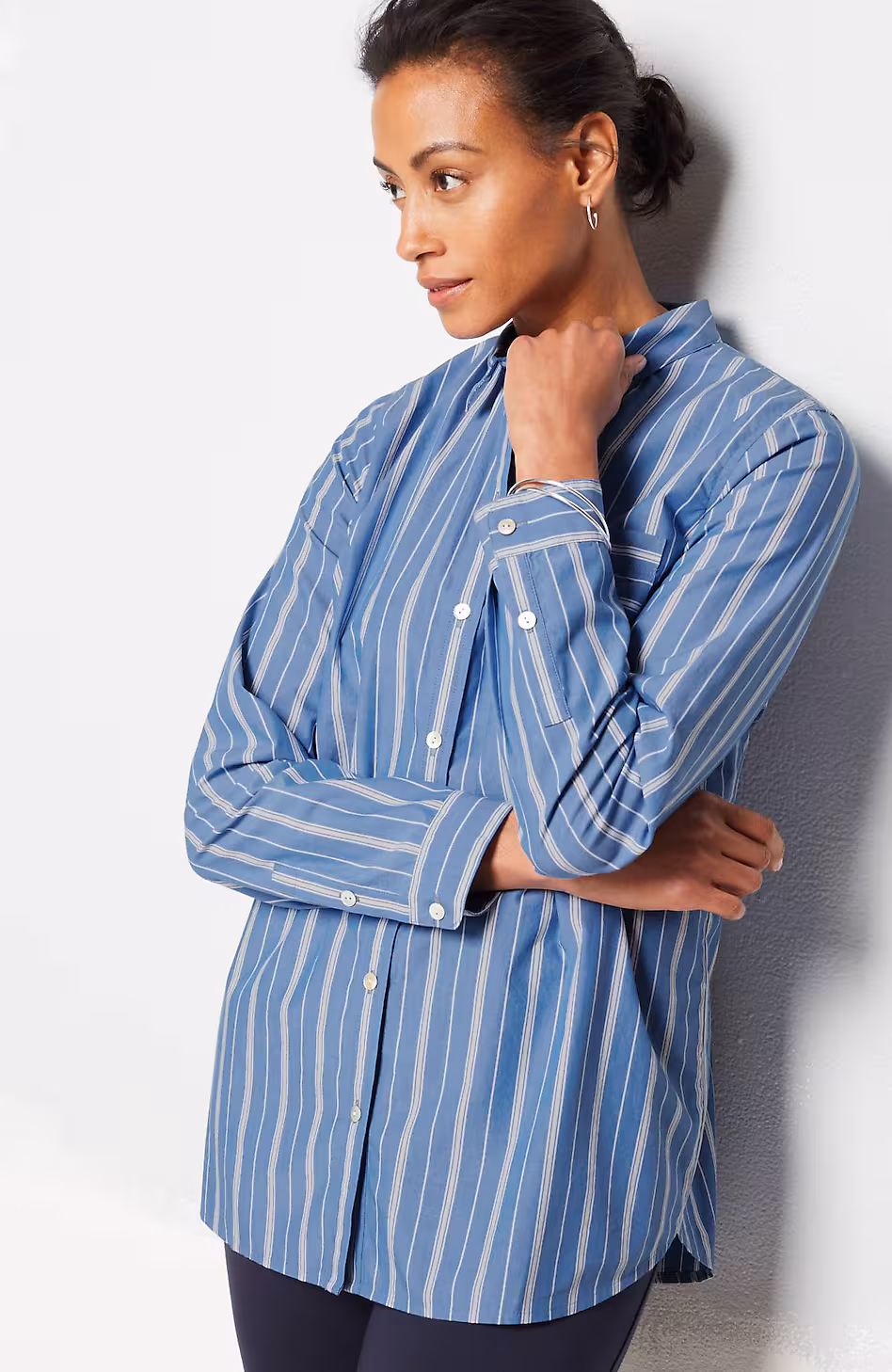 One-Pocket Button-Front Shirt