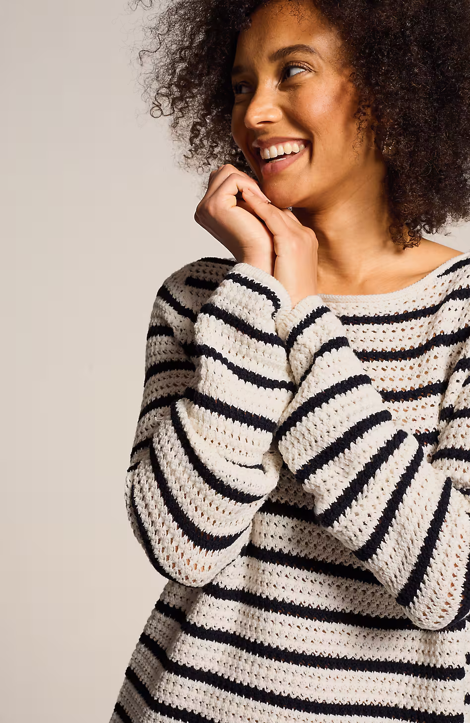 Wearever Open-Textured Stripe Sweater