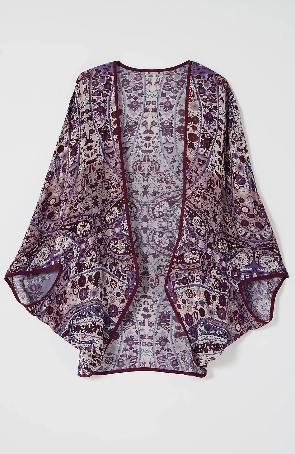 Paisley-Printed Shrug