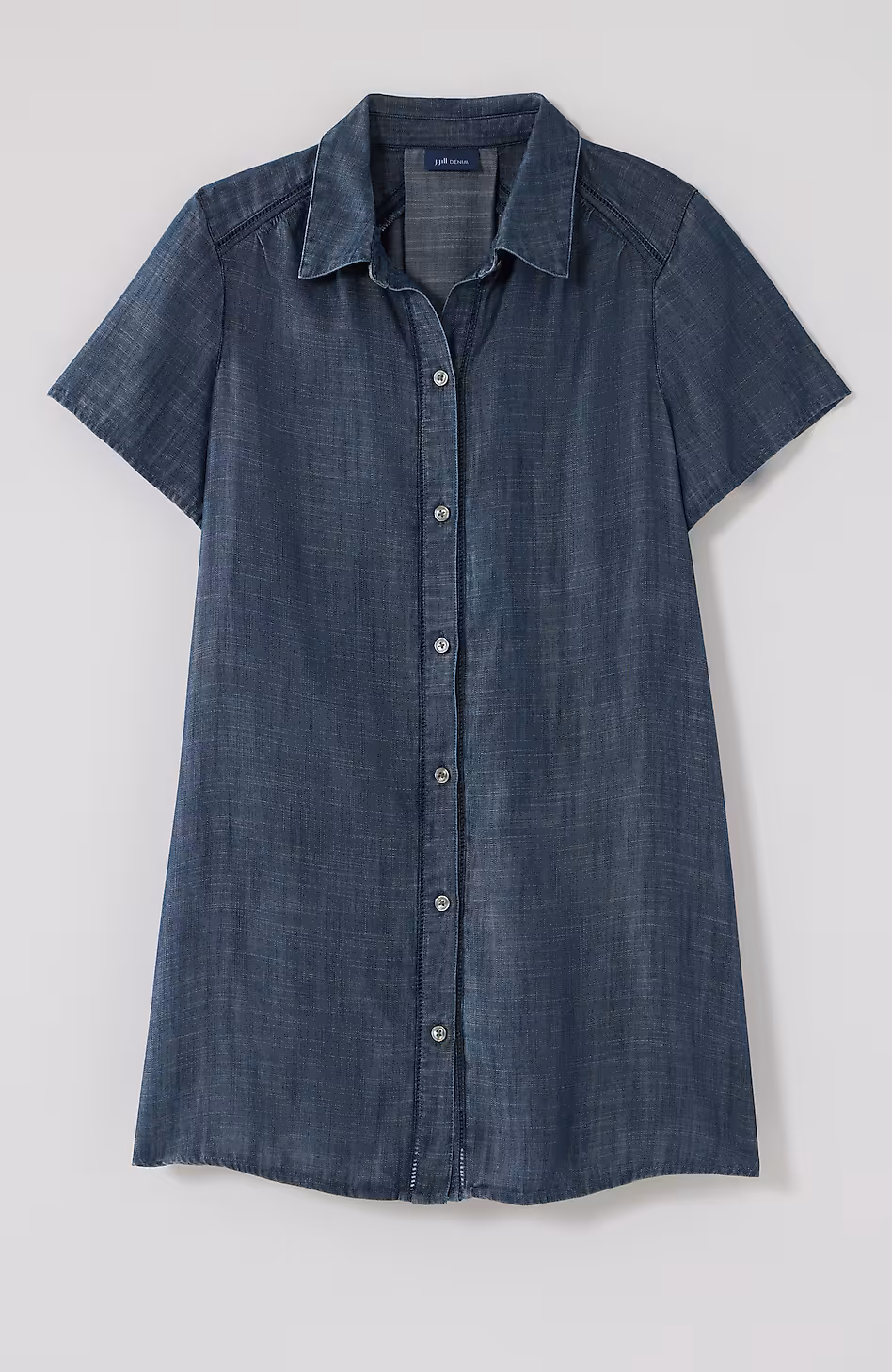 Indigo Button-Front Tunic
