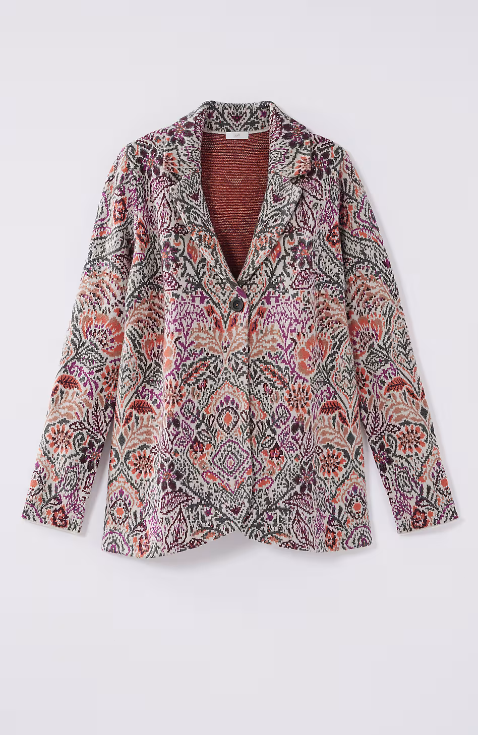 Jacquard Sweater Blazer