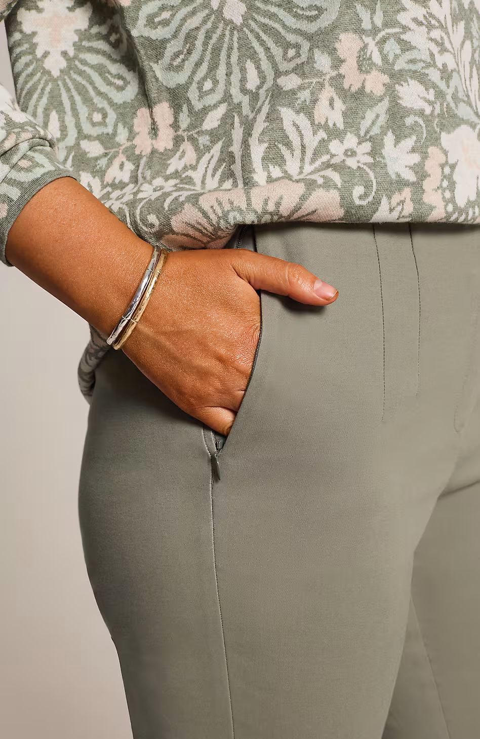 Versatile Cotton-Stretch Slim-Leg Pants