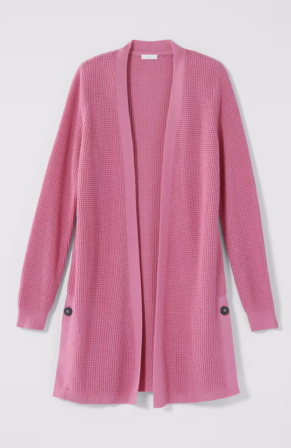 Textured Open-Front Cardi