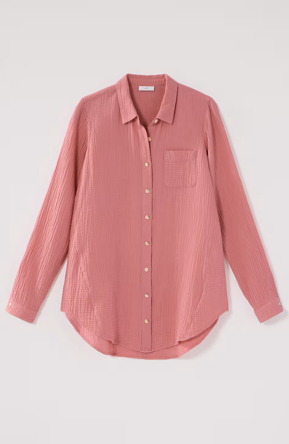 Cotton-Gauze A-Line Tunic