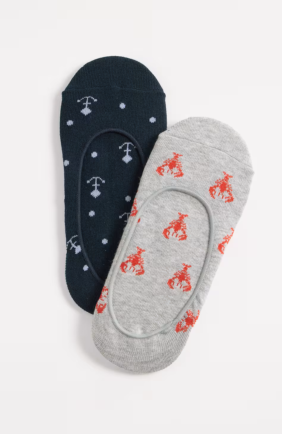 Nautical No-Show Socks 2-Pack