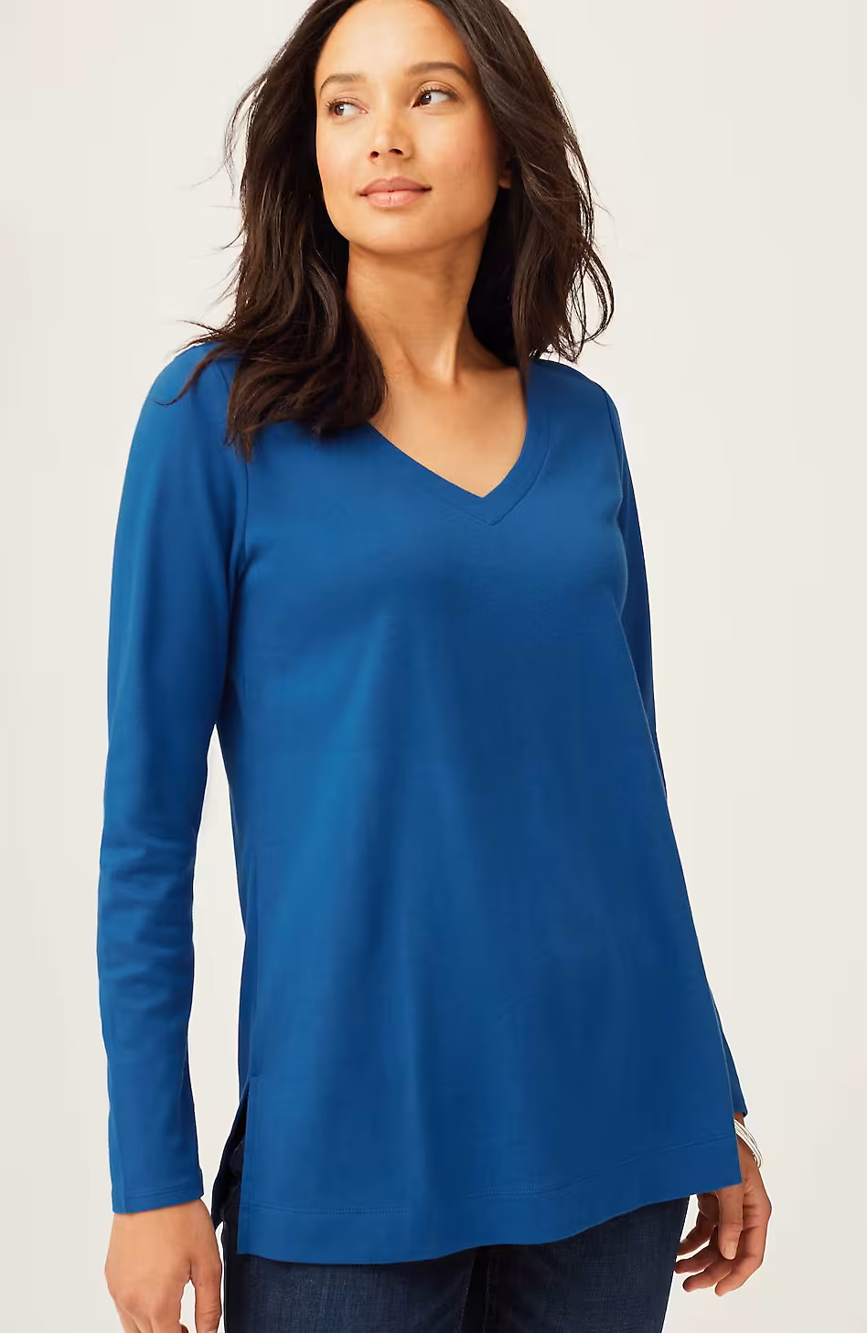 Simply Supima® Side-Slit Tunic