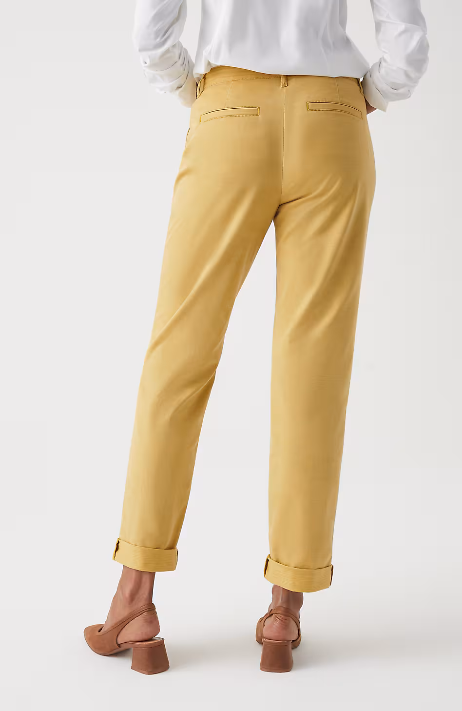 Relaxed Straight-Leg Chino Pants