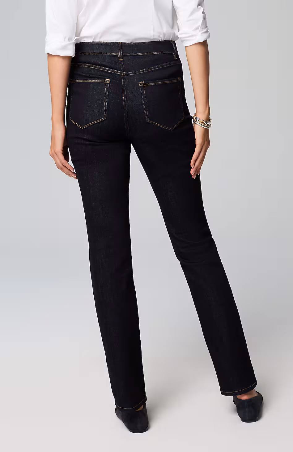 High-Rise Straight-Leg Jeans