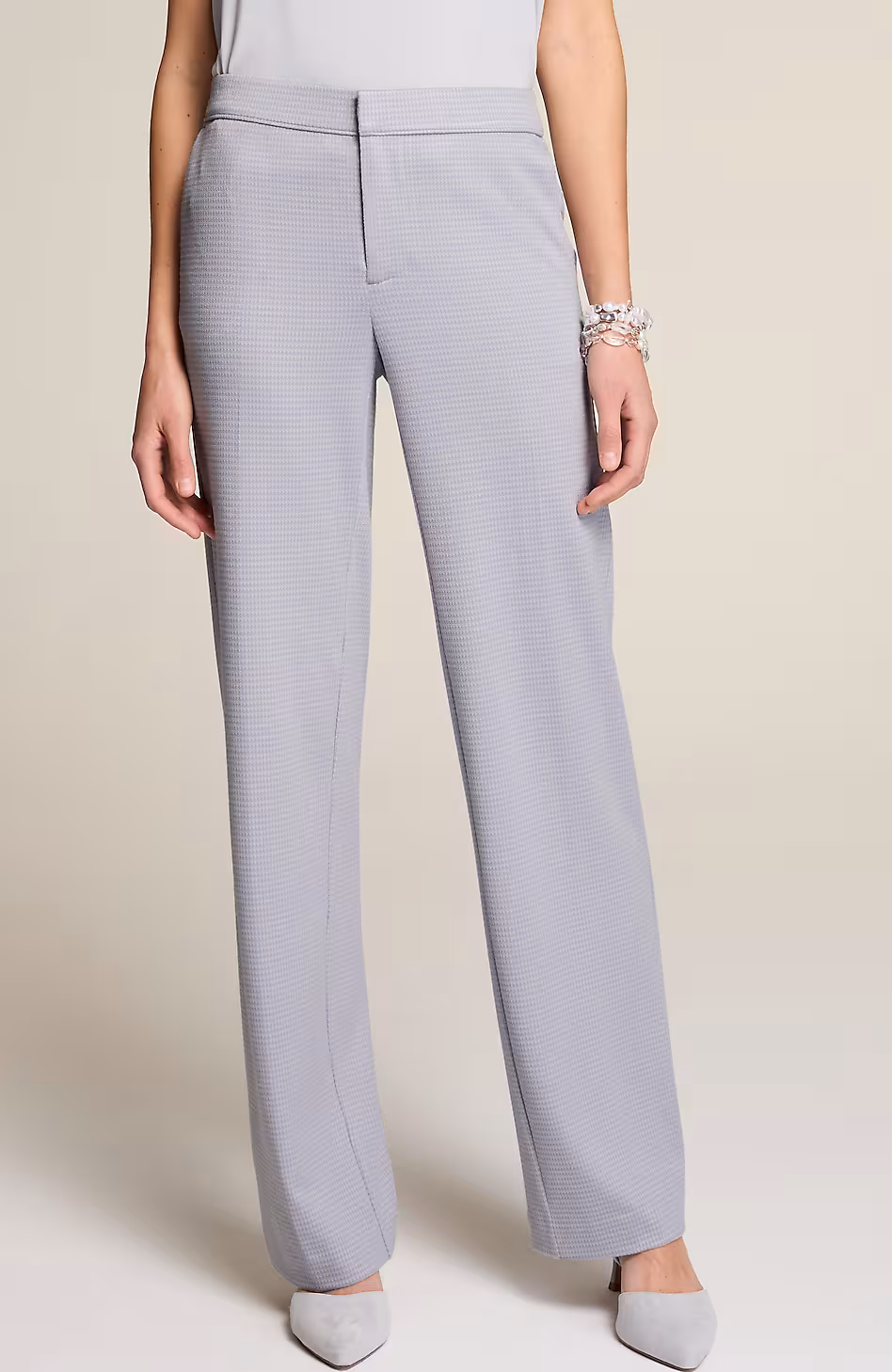 Wearever Polished-Knit Wide-Leg Trousers