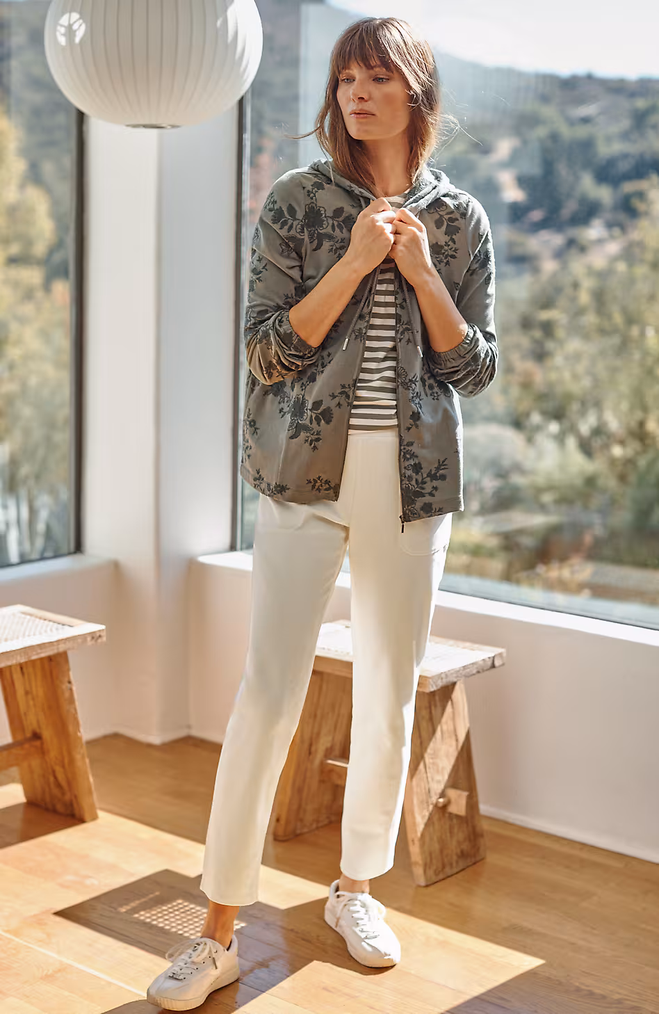 Fit Patch-Pocket Slim-Leg Pants