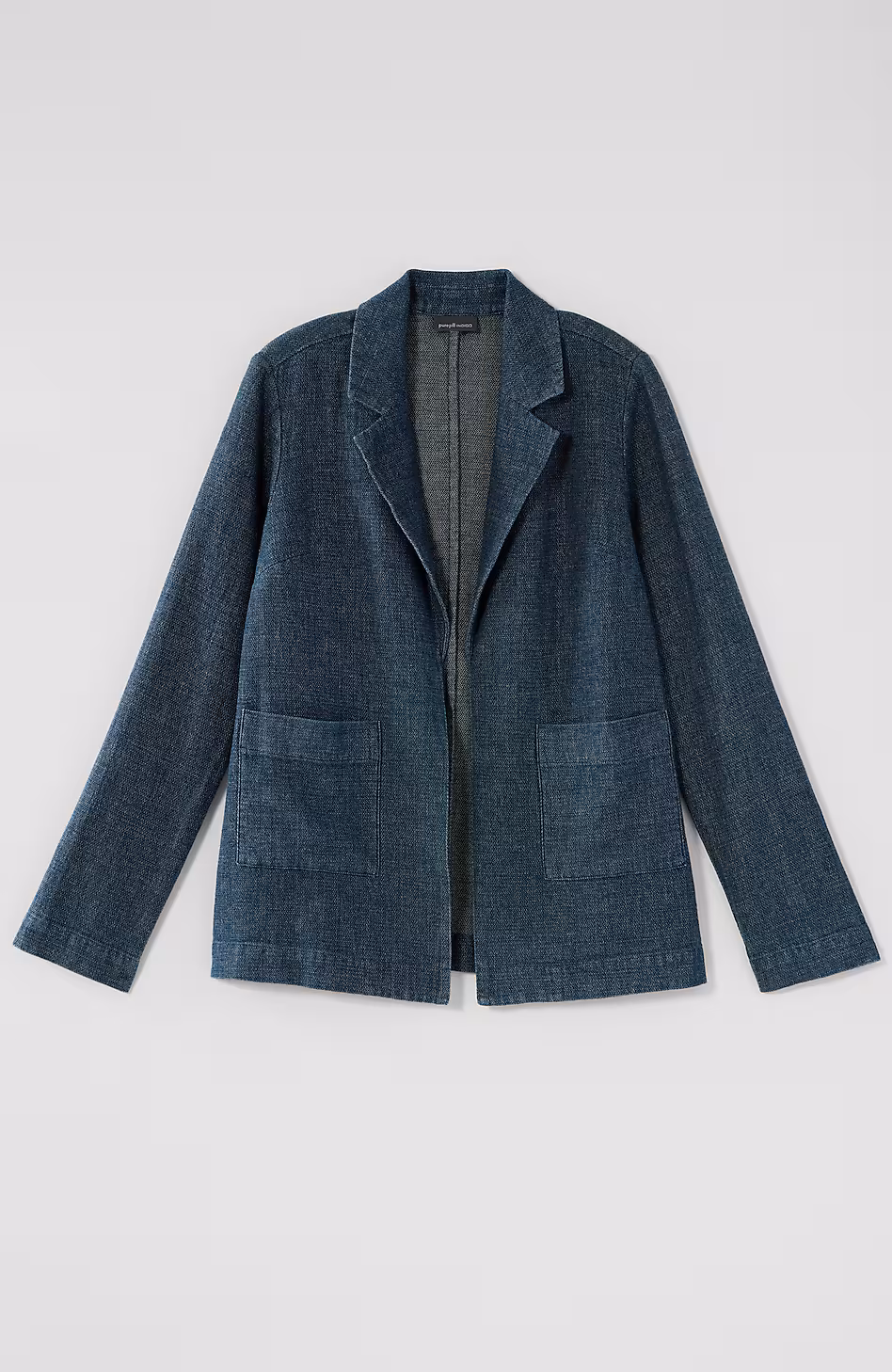 Pure Jill Indigo Open-Front Jacket