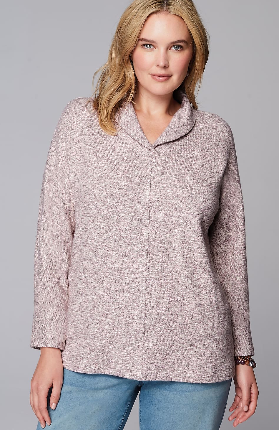 Pure Jill Shawl-Collar Dolman Top