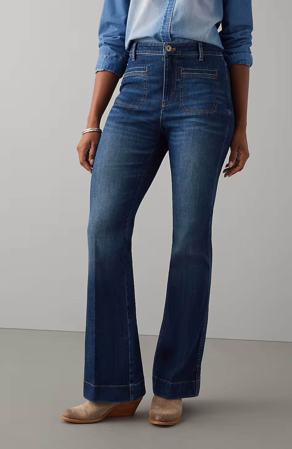 Curvy-Fit Flare Jeans