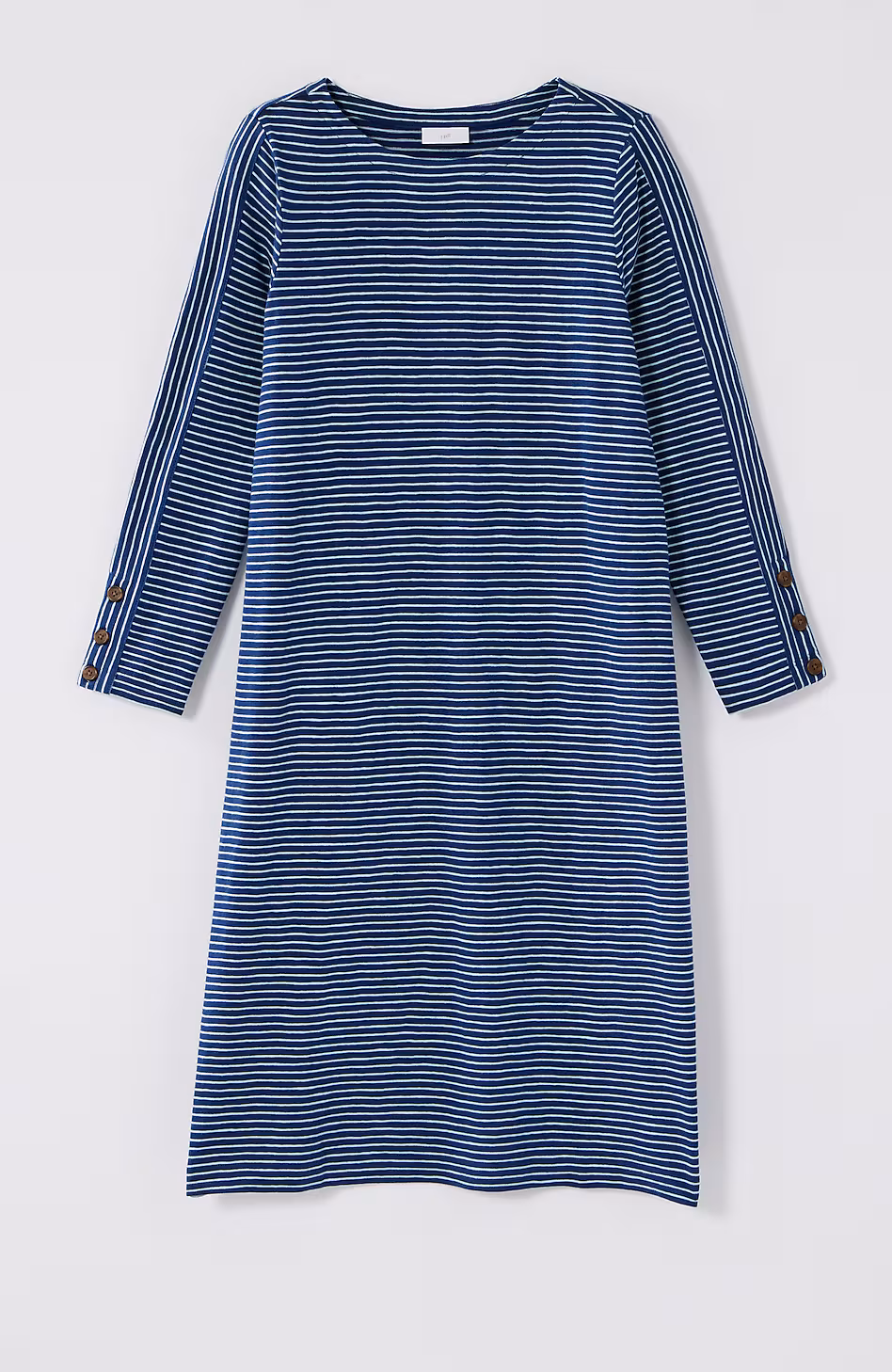 Knit Button-Cuff Dress