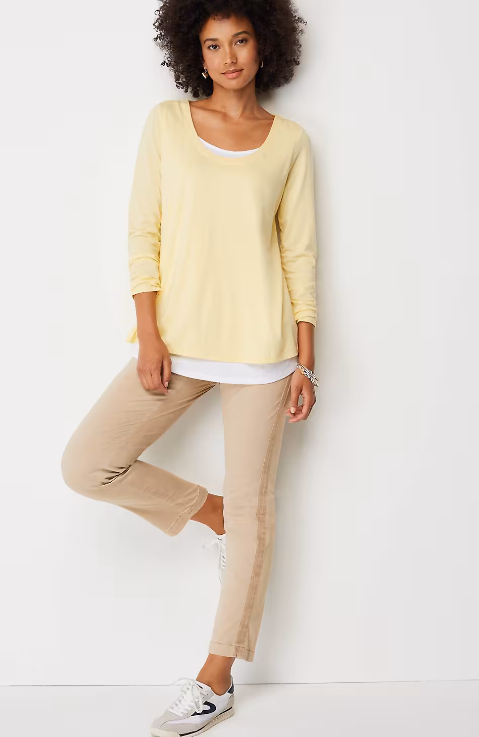 Sateen Slim-Leg Pants