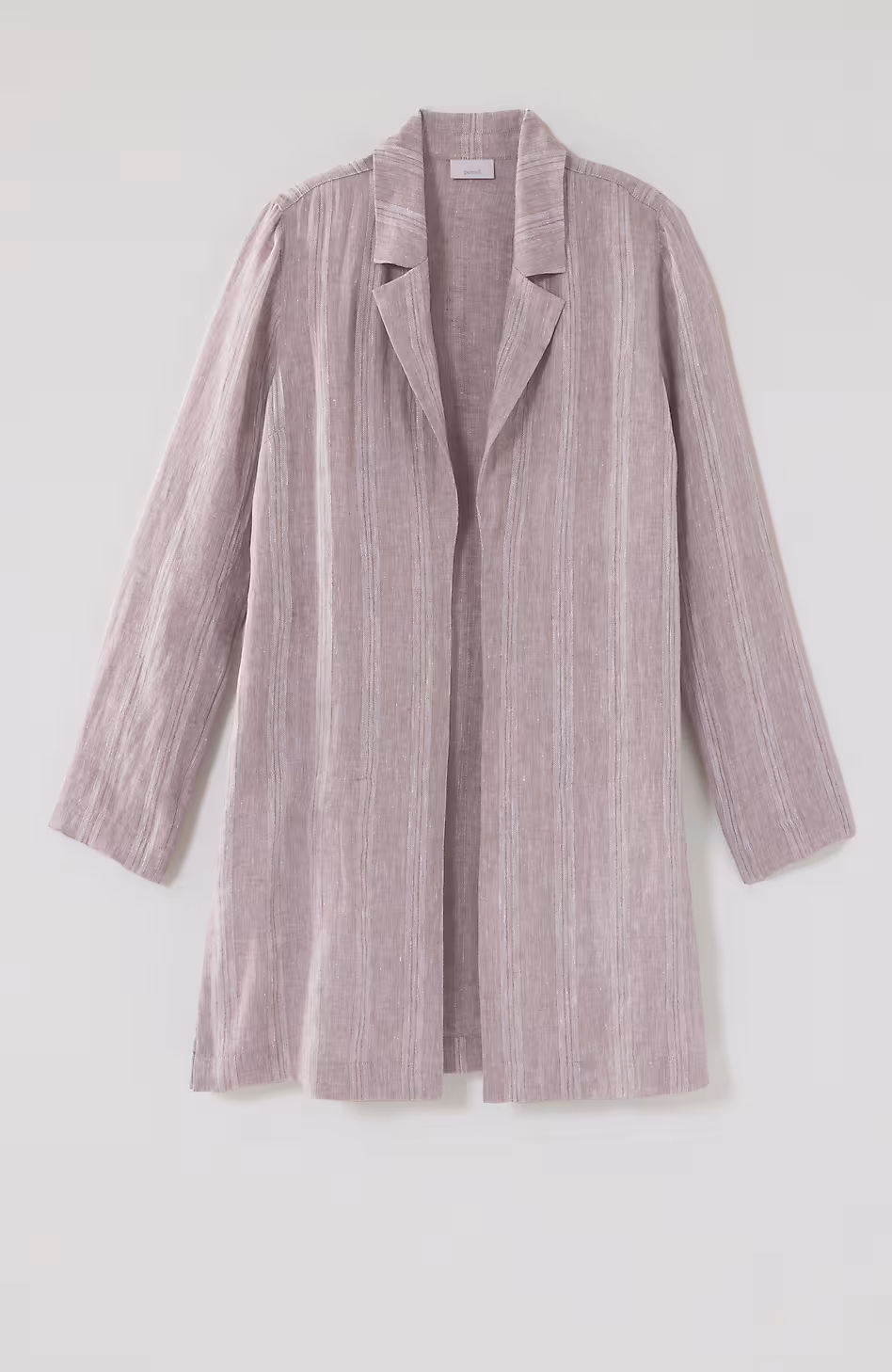 Pure Jill Linen Striped Duster Jacket