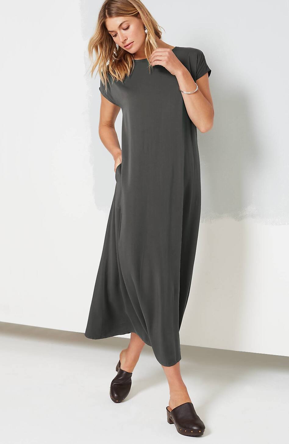 Pure Jill Ecovero™ Satin Maxi Dress