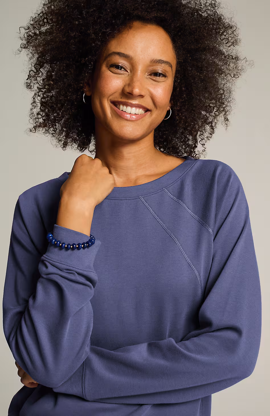 Brushed Soft-Luxe Seamed Top