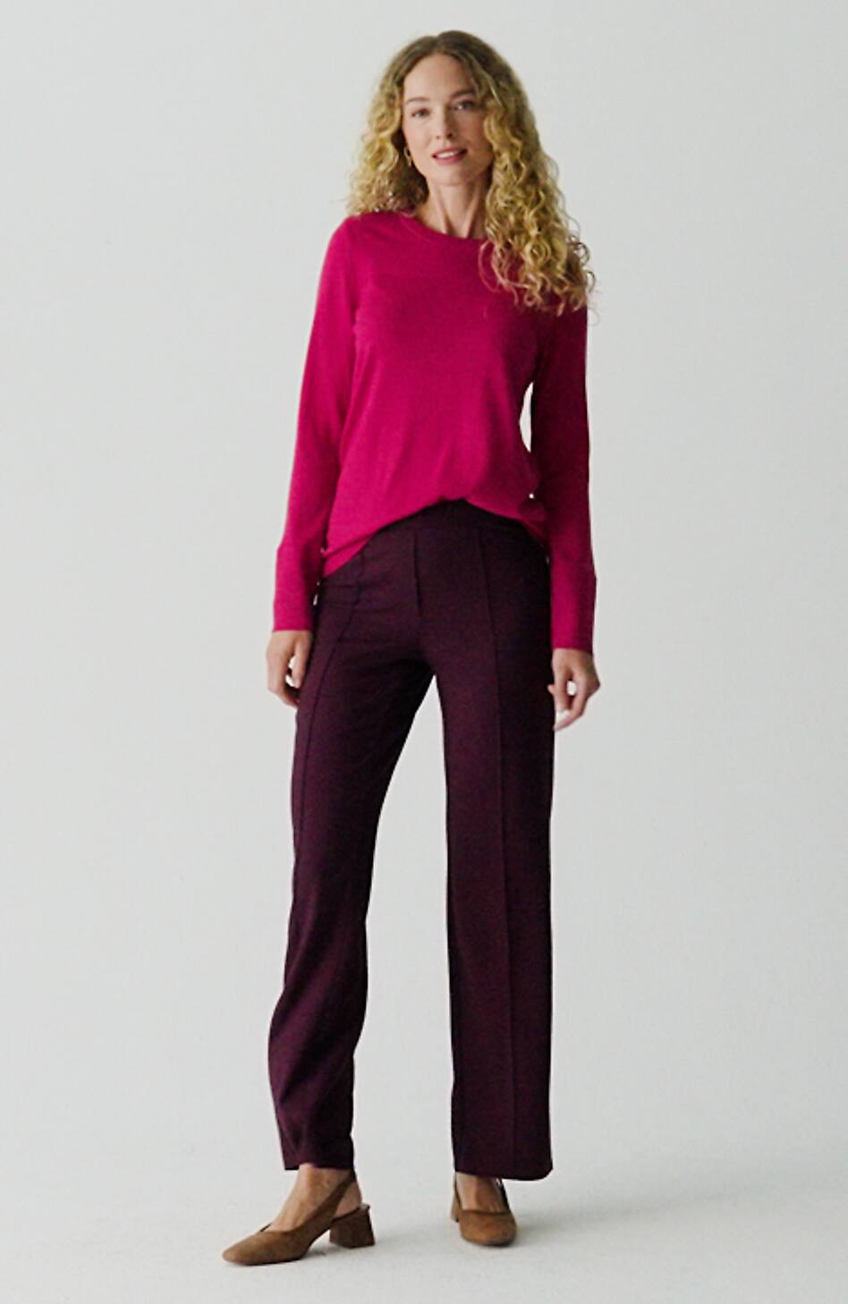 Wearever Textured-Yoke Merino Sweater