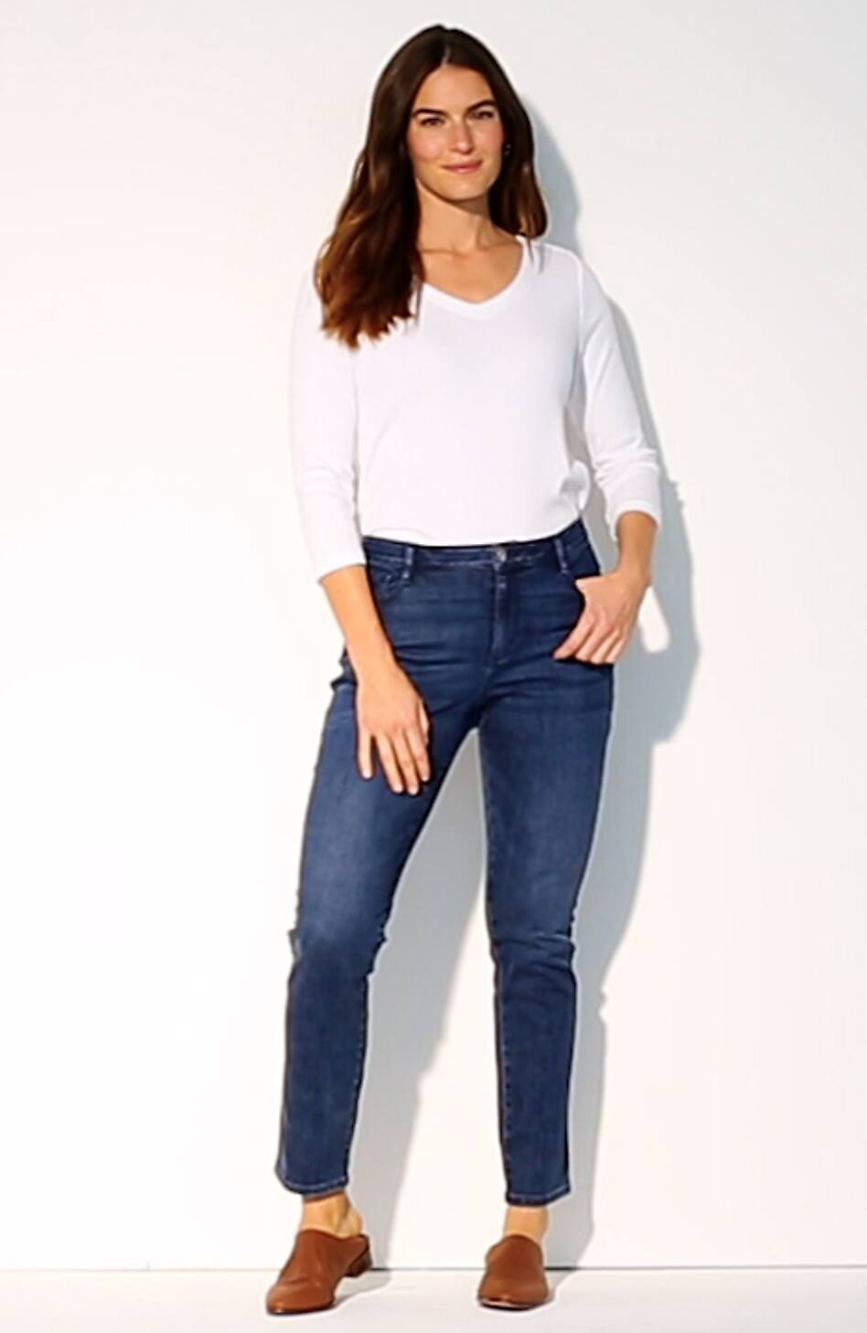 Curvy-Fit Slim-Leg Jeans