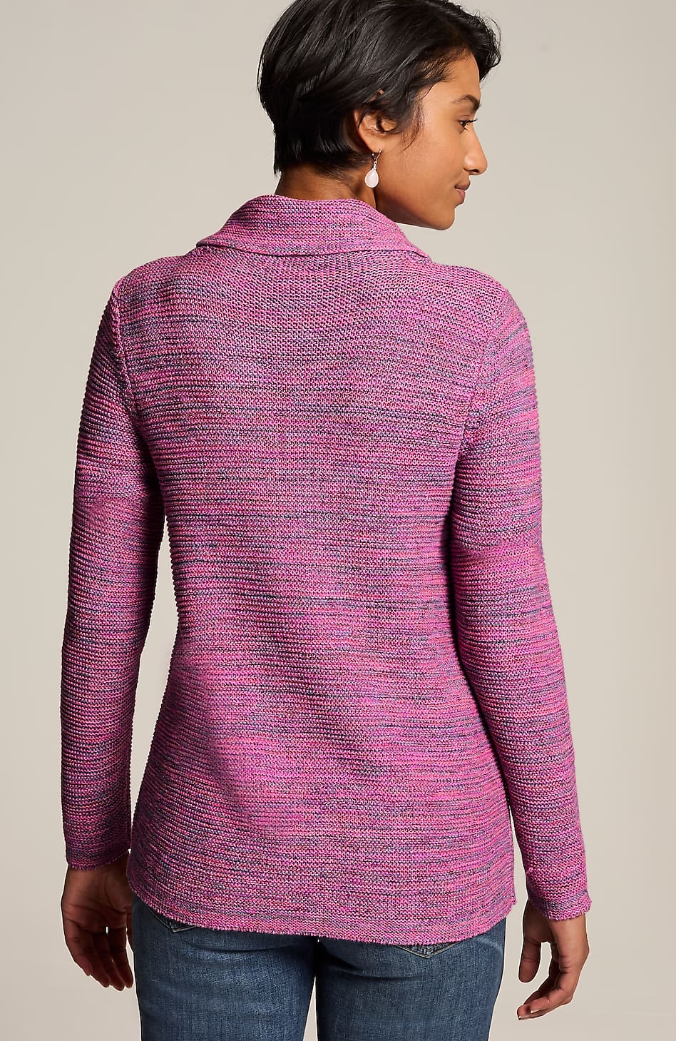 Quiet Luxury Color-Mix Pullover Sweater