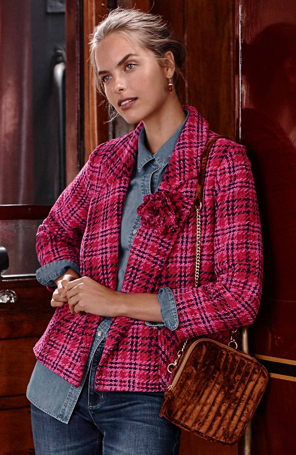 Chenille A-Line Jacket