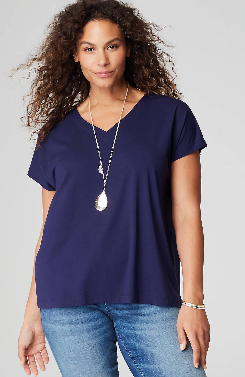 Luxe Supima® Pleat-Back Tee