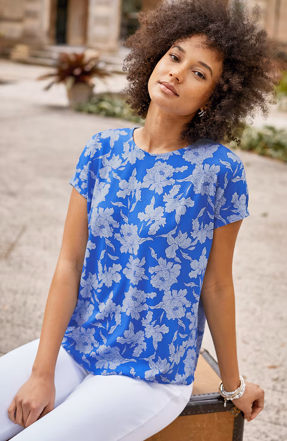 Wearever Easy Cap-Sleeve Tee