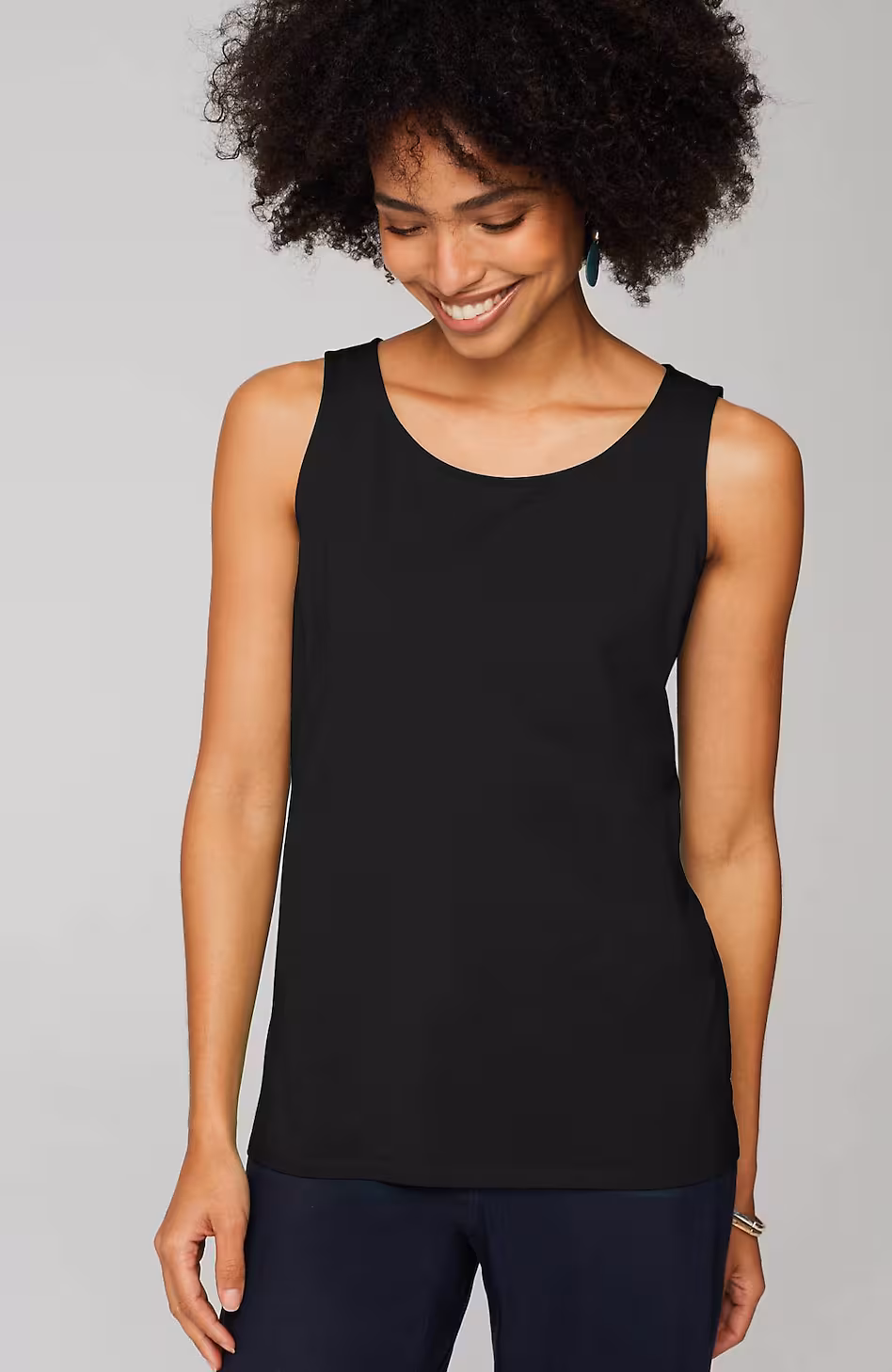Pima-Stretch Knit Tank