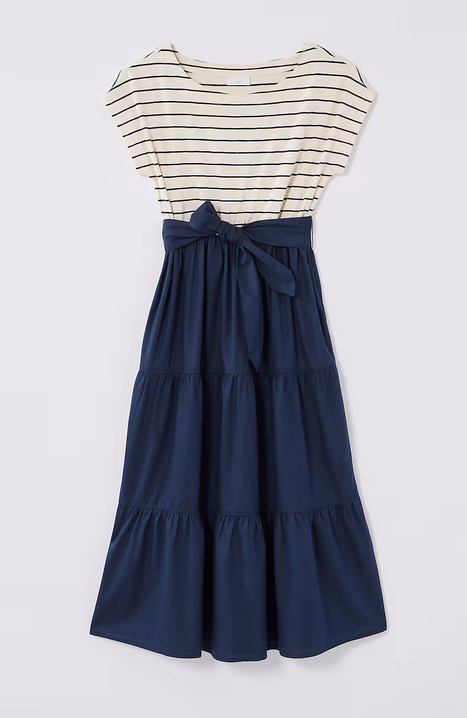 Mixed-Media A-Line Dress