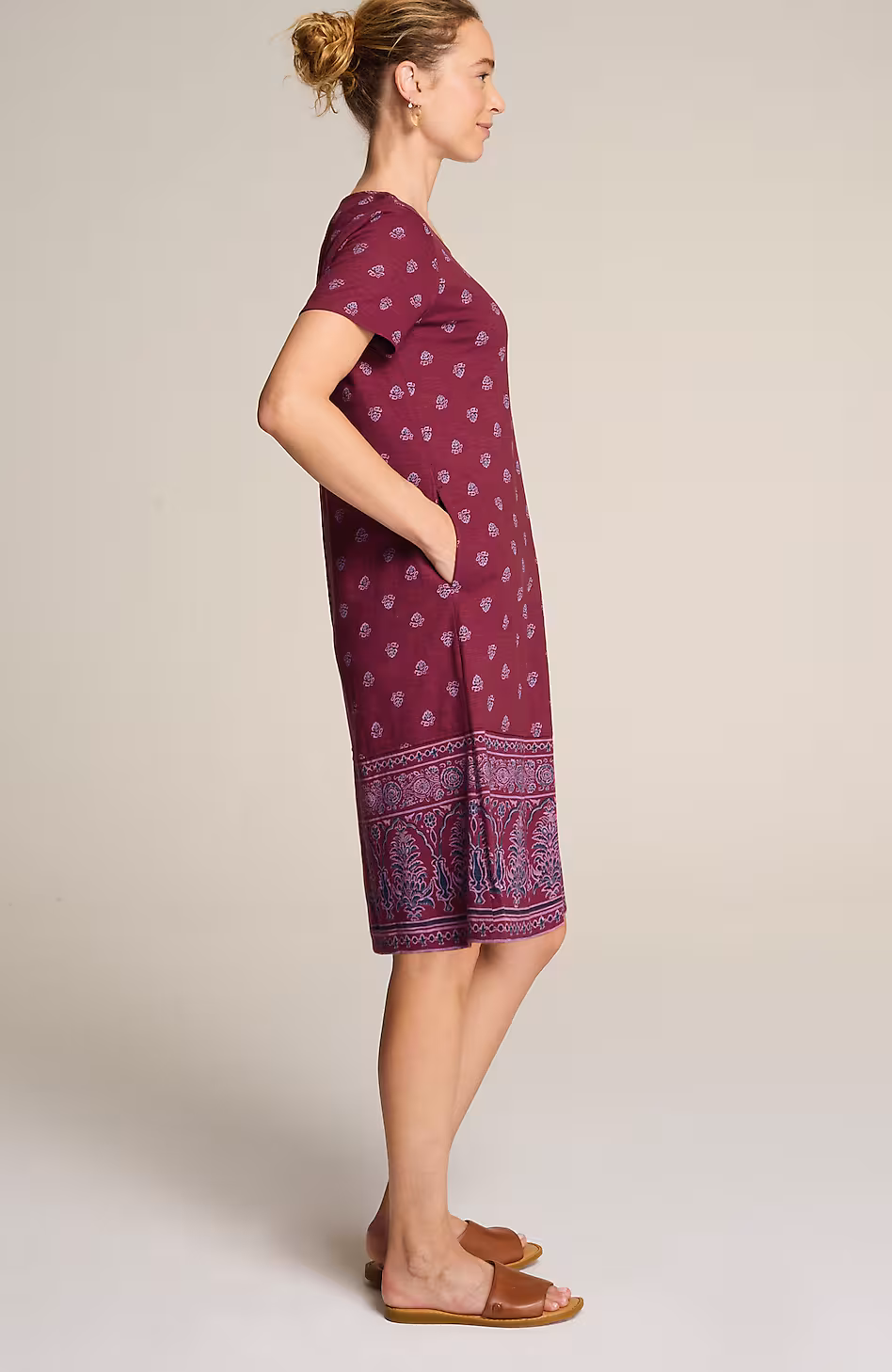 Pure Jill Slub-Knit Dress