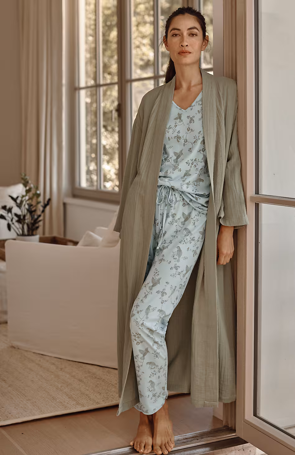 Sleep Cotton-Gauze Robe