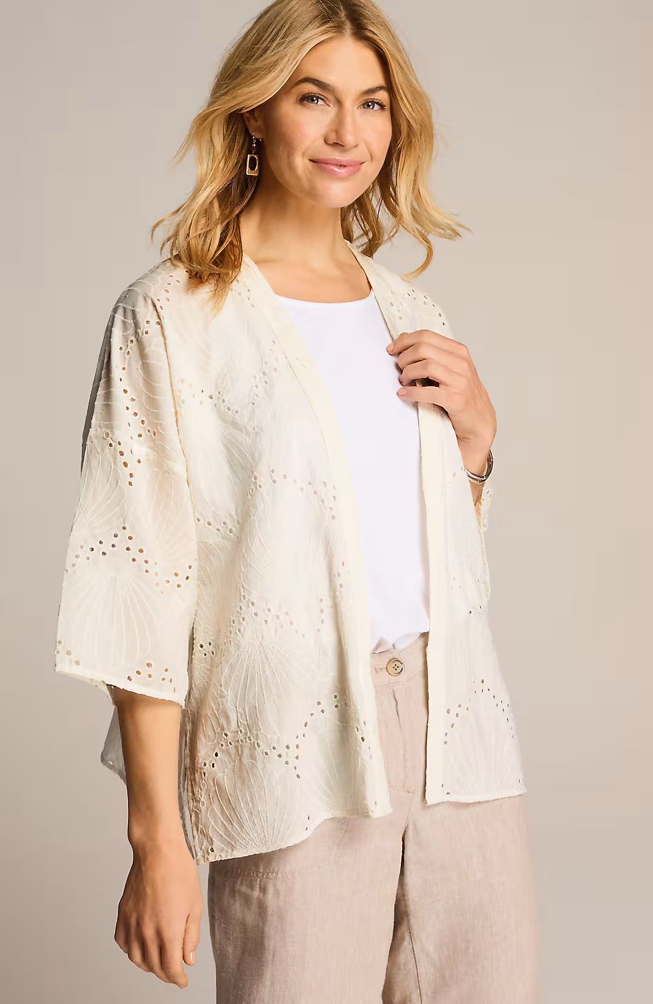 Breezy Eyelet Jacket