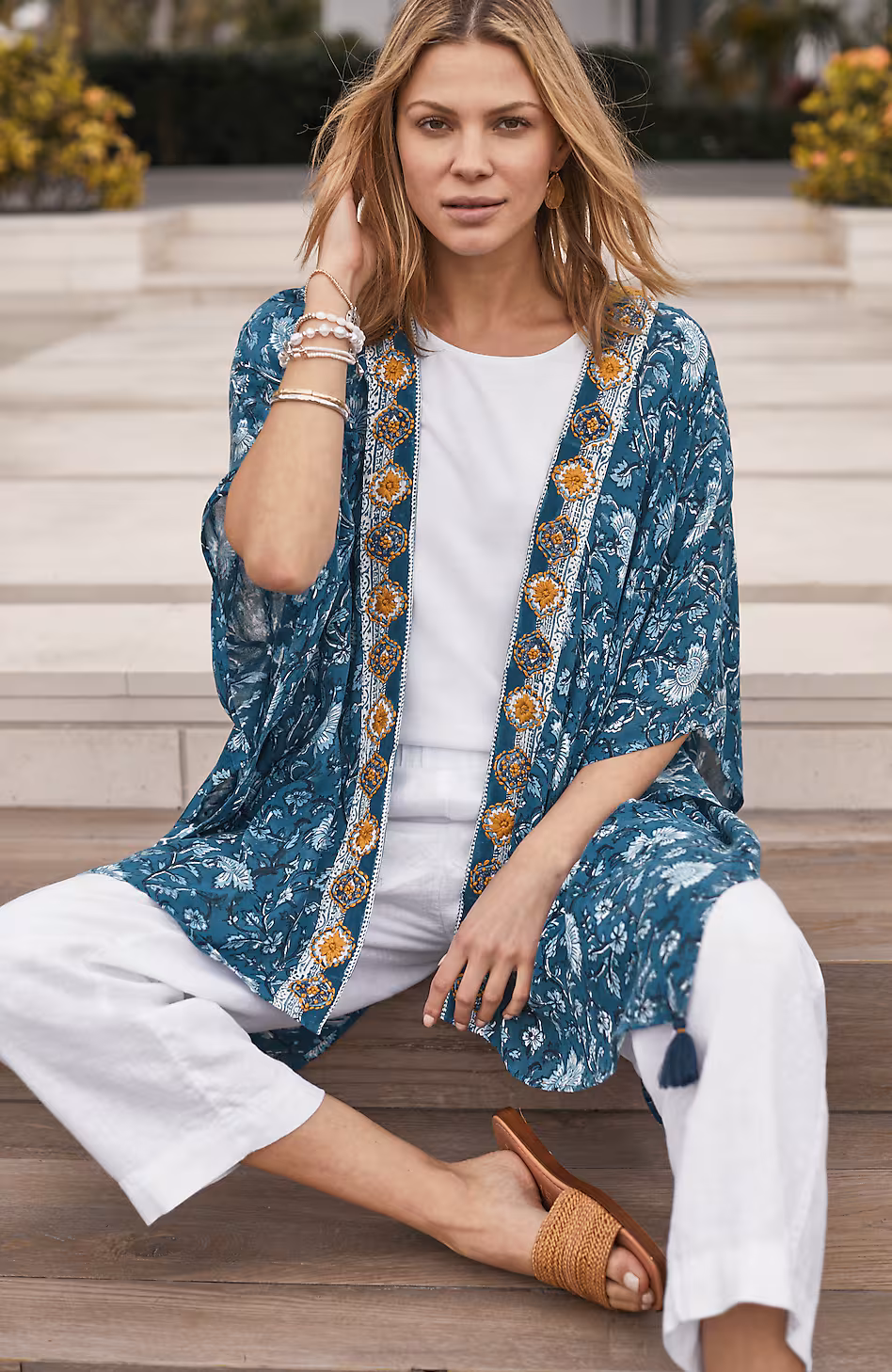 Artisanal Embroidered Ruana