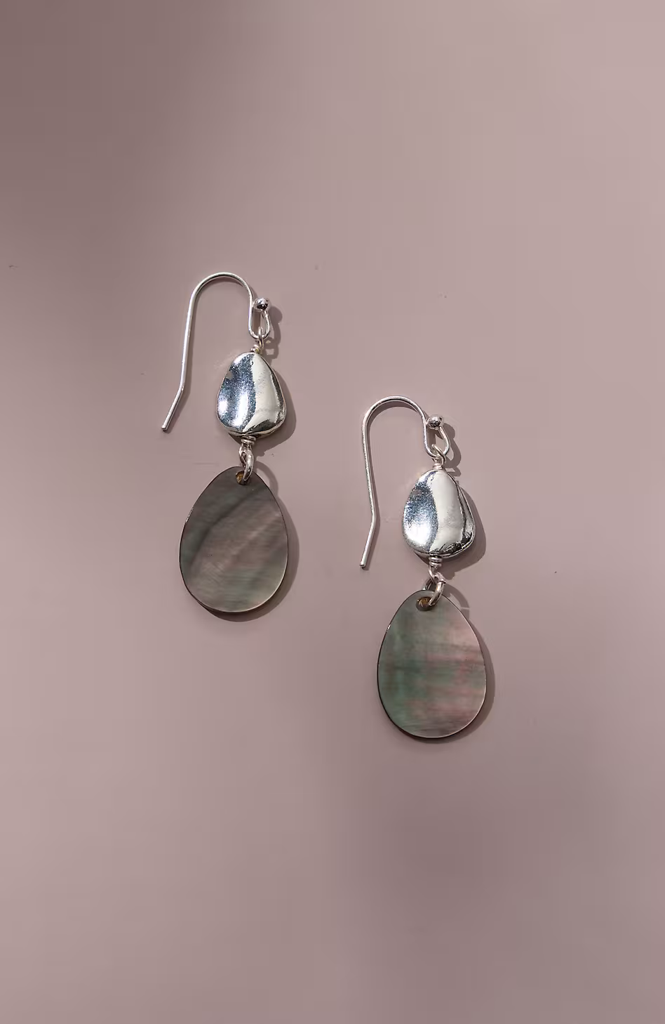 Black Lip Shell Earrings