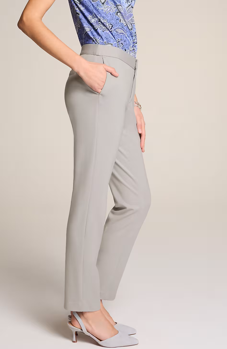 Wearever Polished-Knit Slim-Leg Trousers