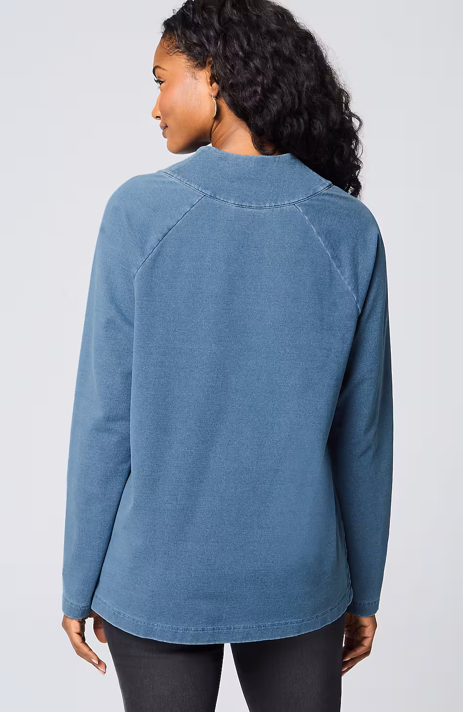 Pure Jill Indigo Front-Pocket Top