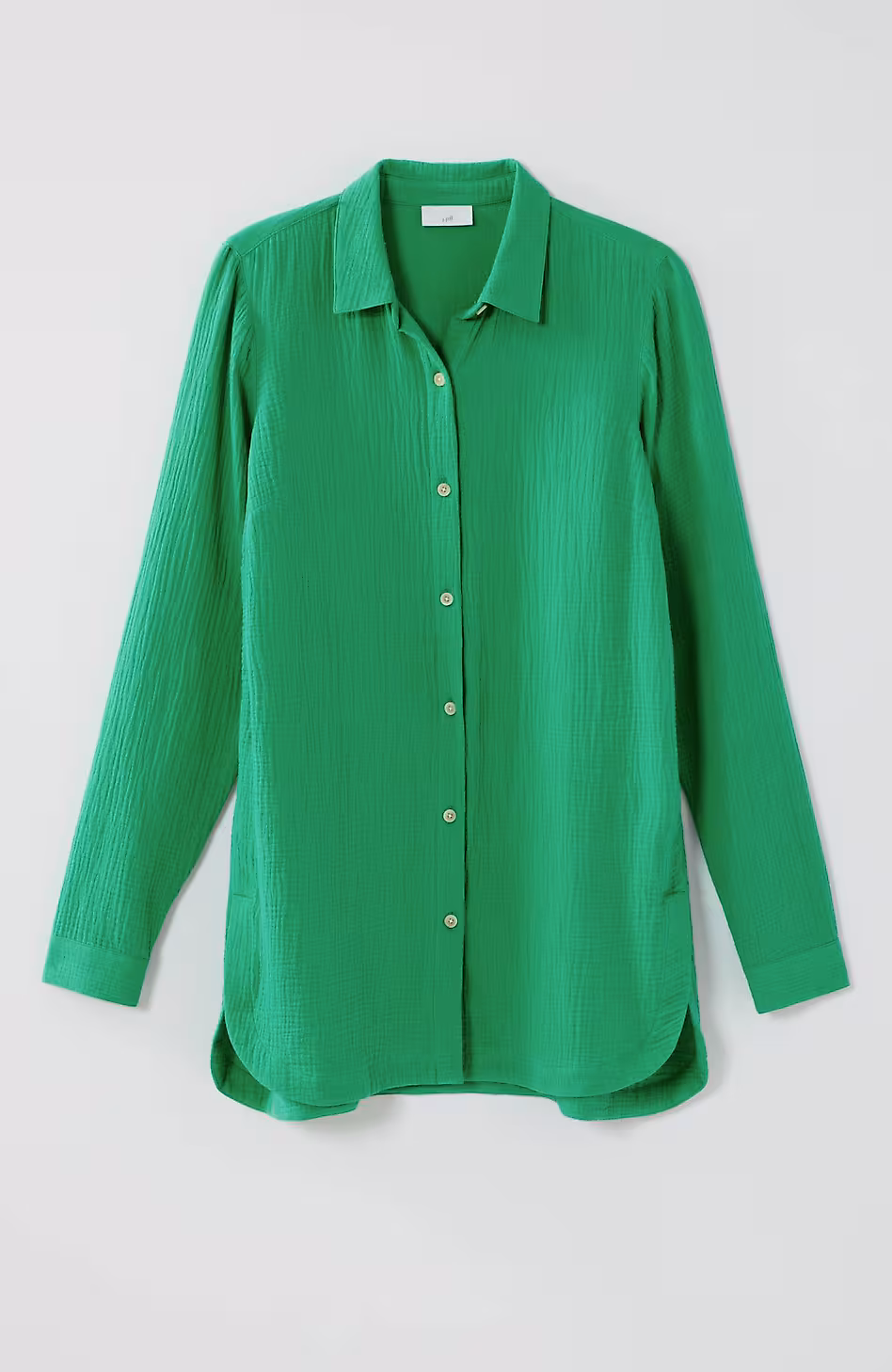 Cotton-Gauze Split-Hem Tunic