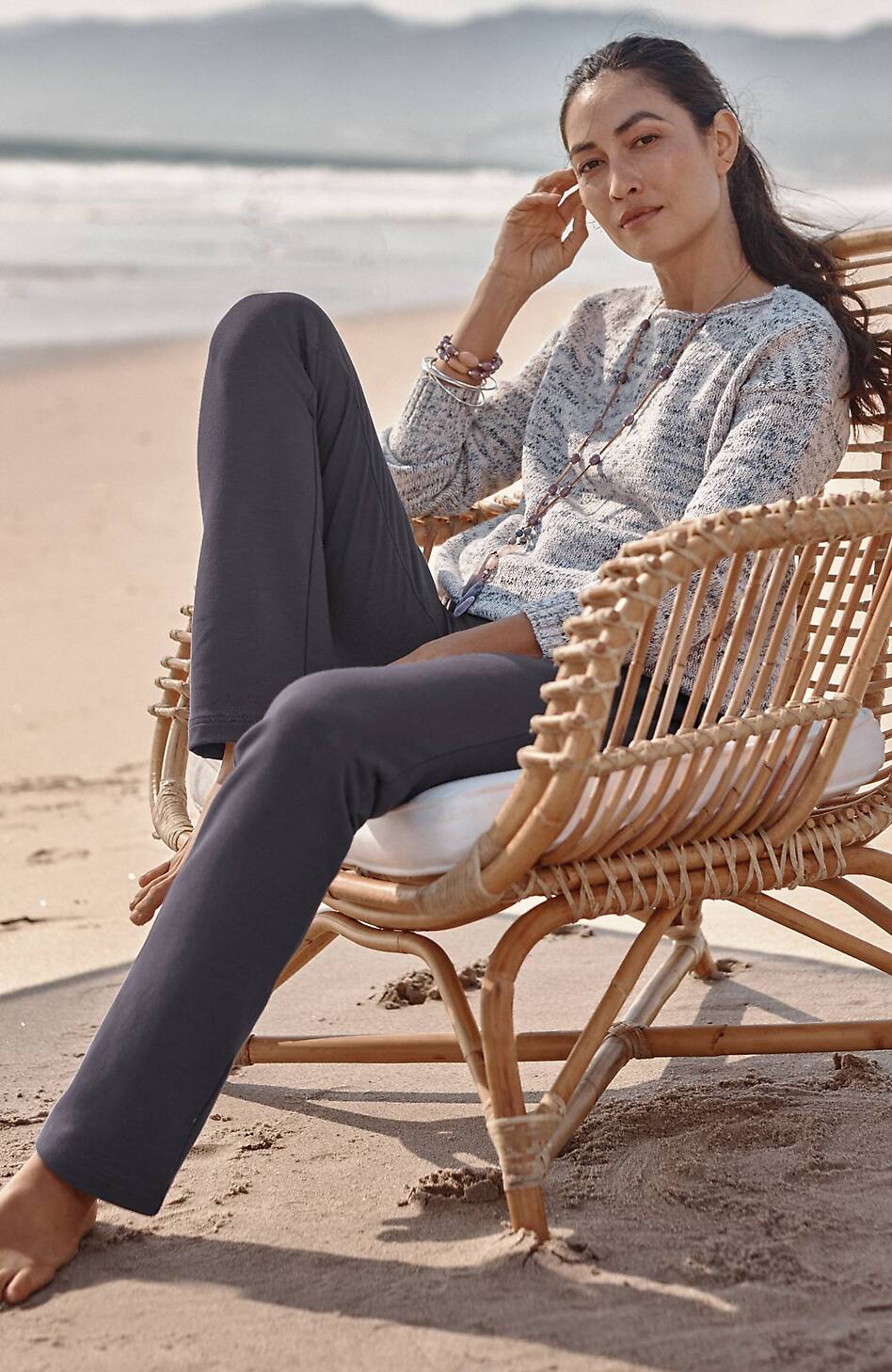 Pure Jill Affinity Slim-Leg Pants