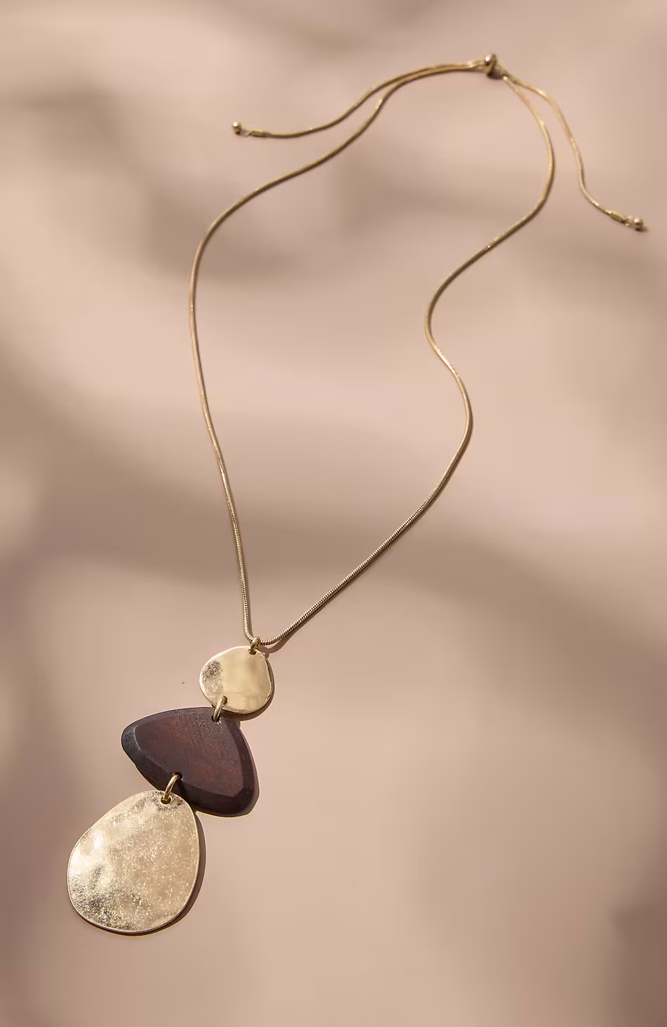 Mixed-Elements Pendant Necklace