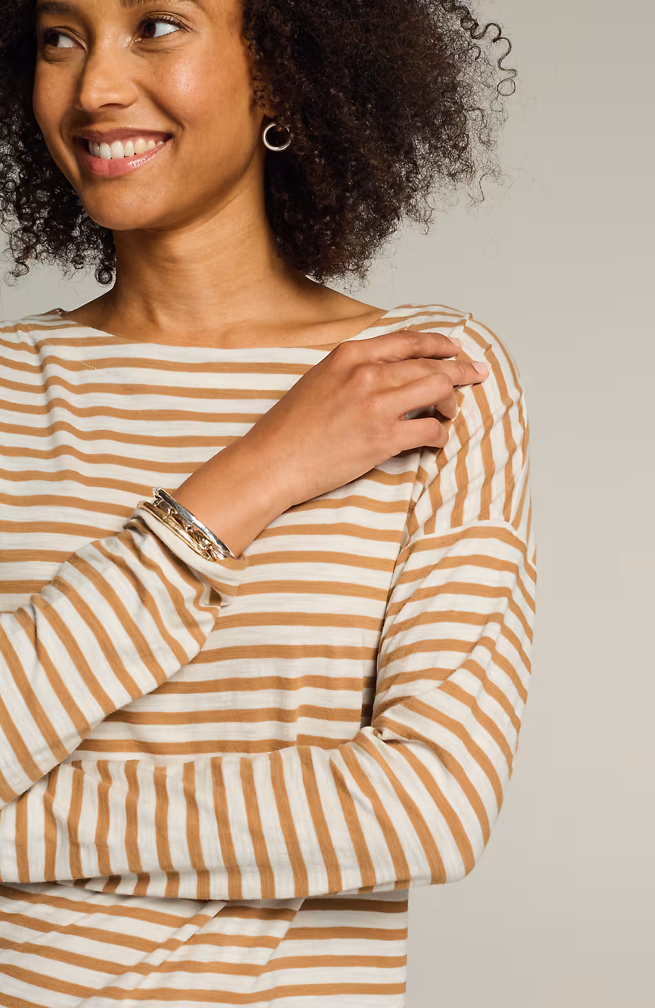 Relaxed Boat-Neck Tee