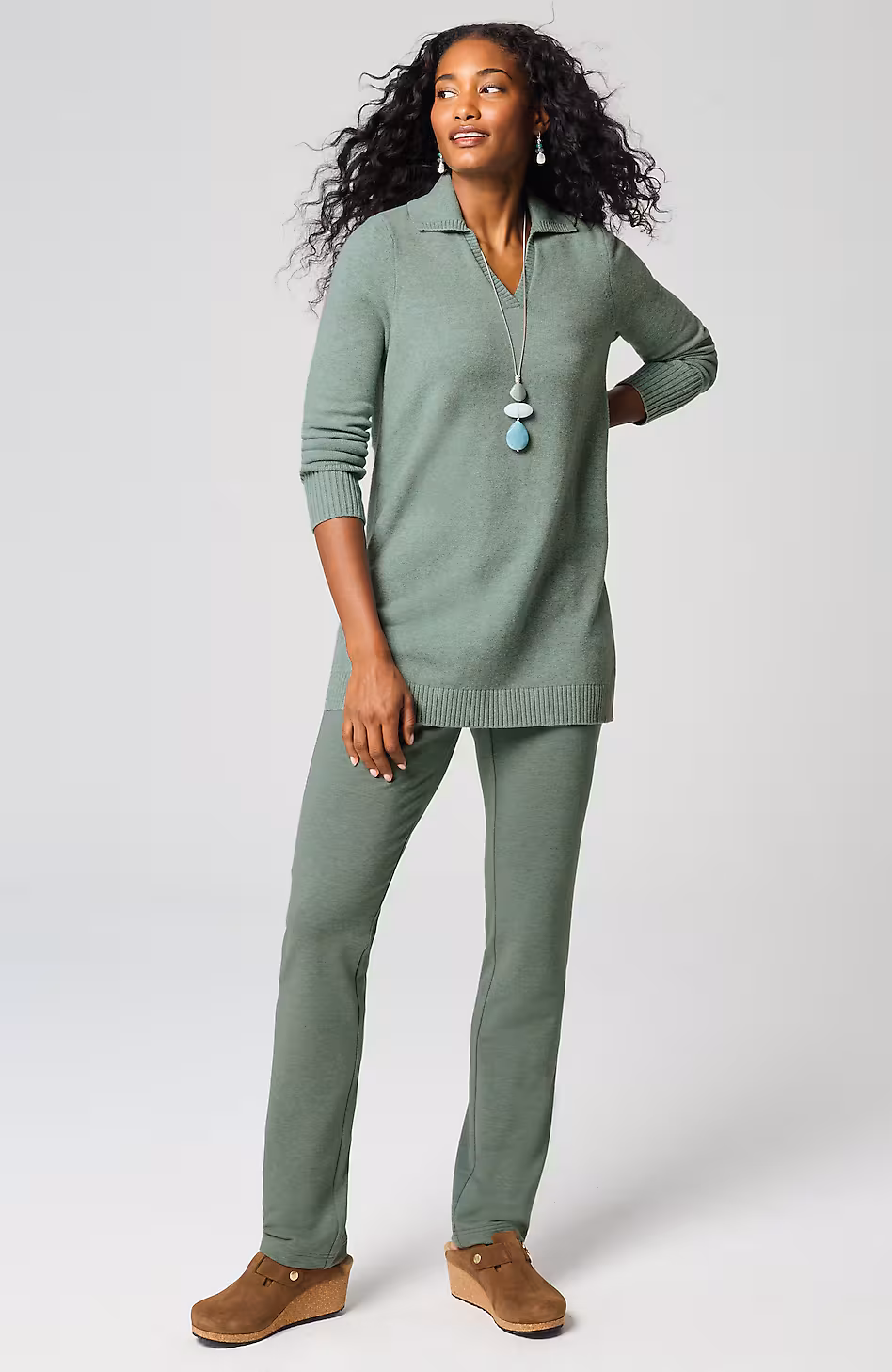 Pure Jill Affinity Slim-Leg Pants