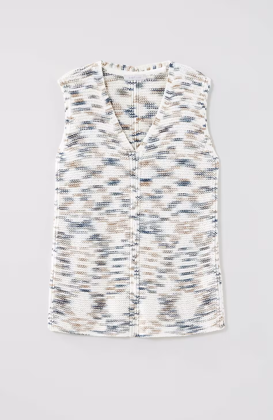 Pure Jill Space-Dye Sleeveless Sweater