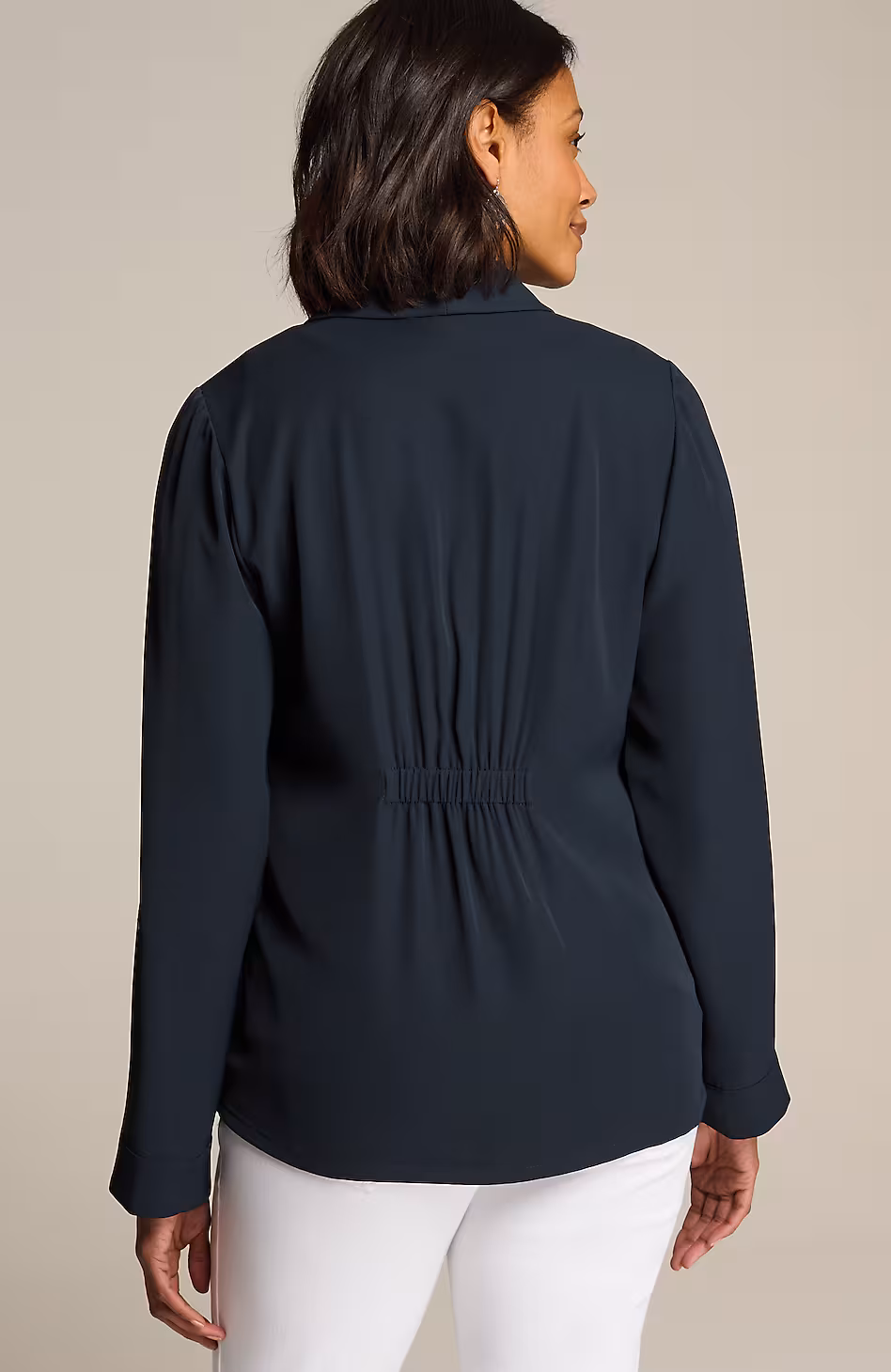 Wearever Easy-Care Drape-Front Jacket