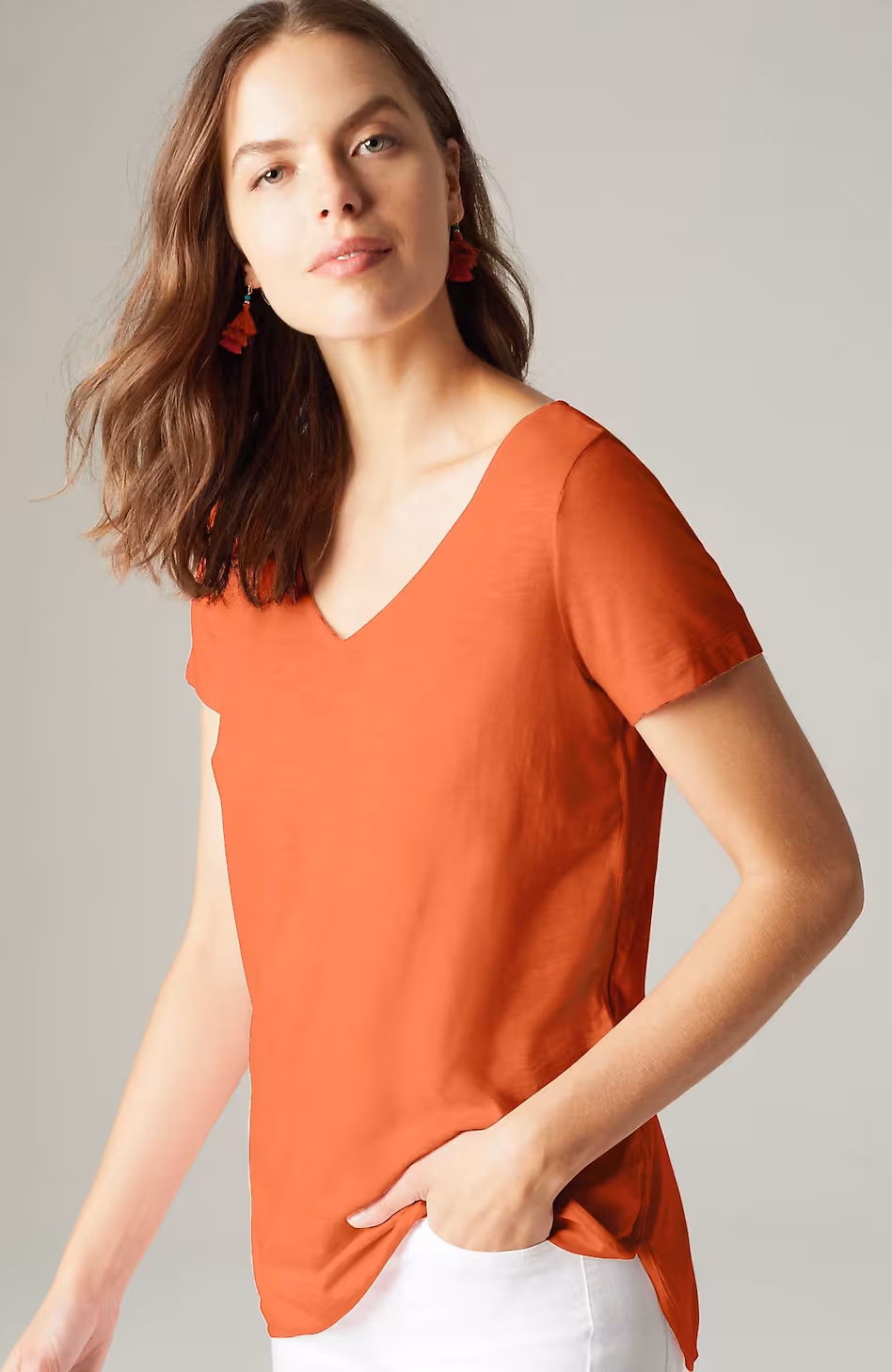 Cotton And Tencel™ Modal Shirttail Tunic