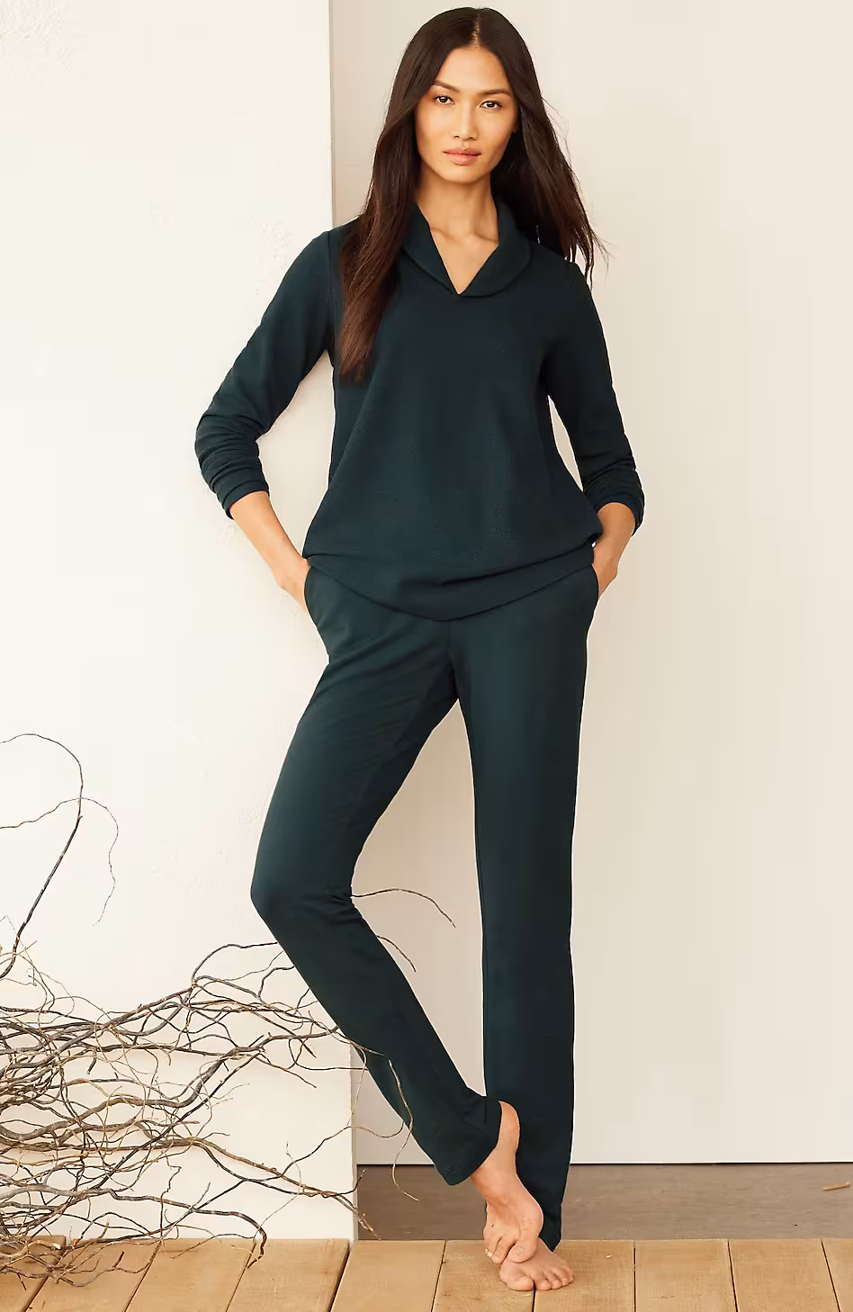 Pure Jill Affinity Slim-Leg Pants