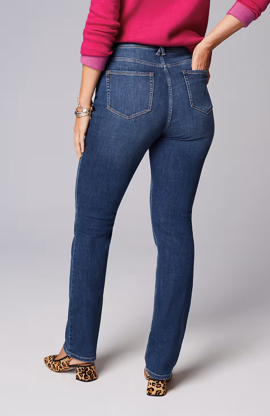 Curvy-Fit Straight-Leg Jeans