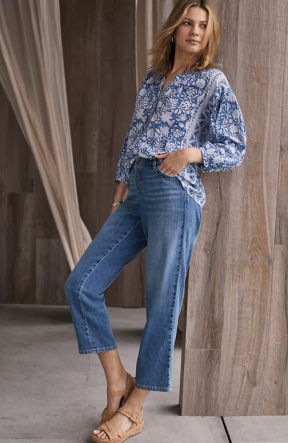 Pure Jill Relaxed Pull-On Jeans